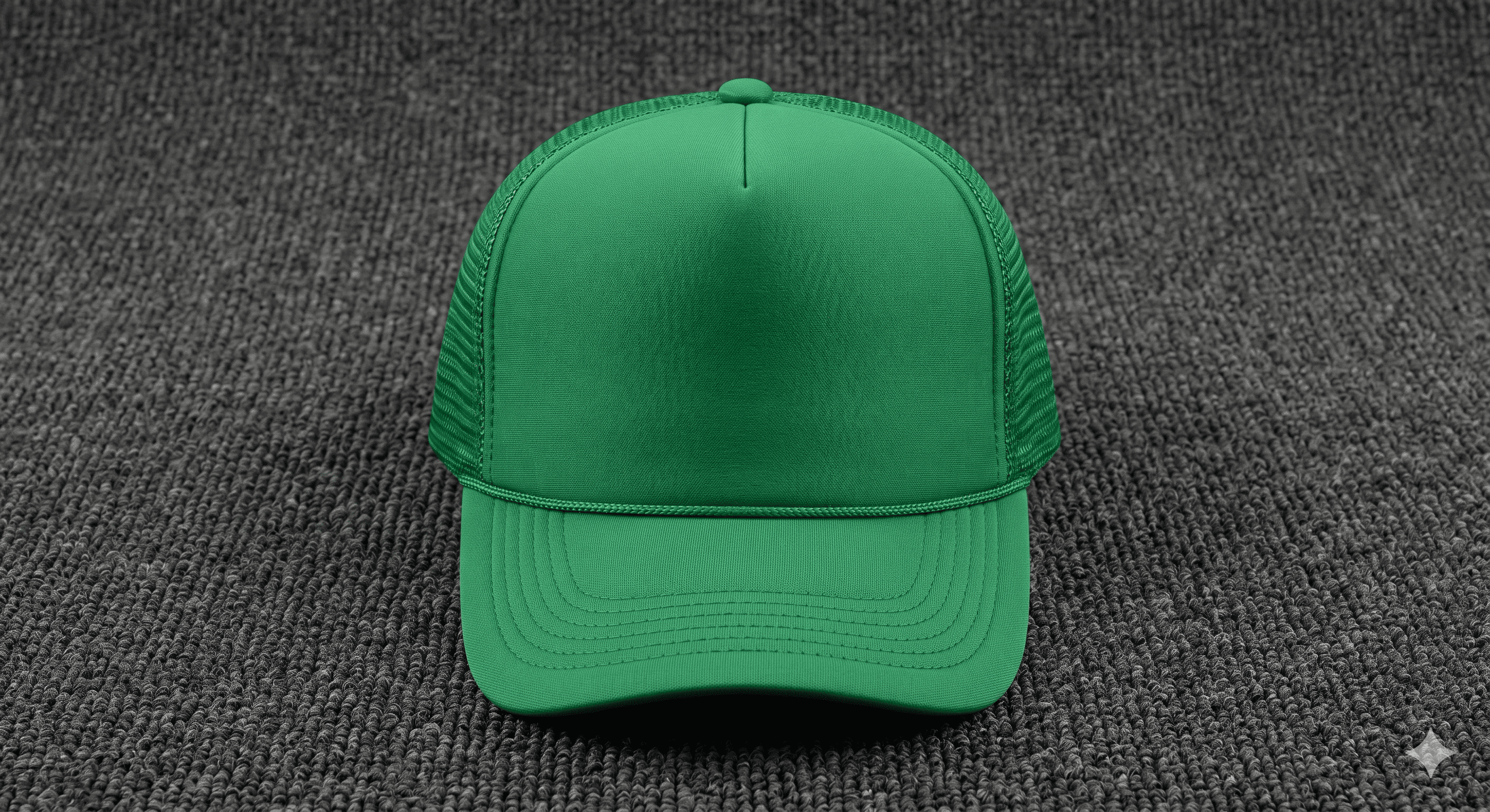 Classic Solid Green Trucker Cap image